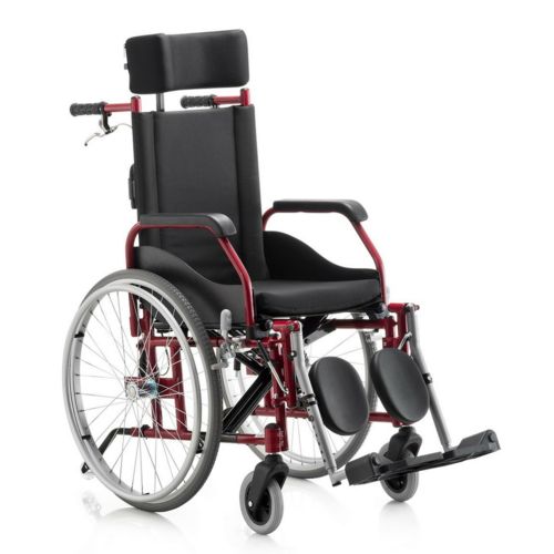 Cadeira de Rodas Reclinável Fit Assento 44 Cm Pneu Anti Furo Cap. 100 Kgs