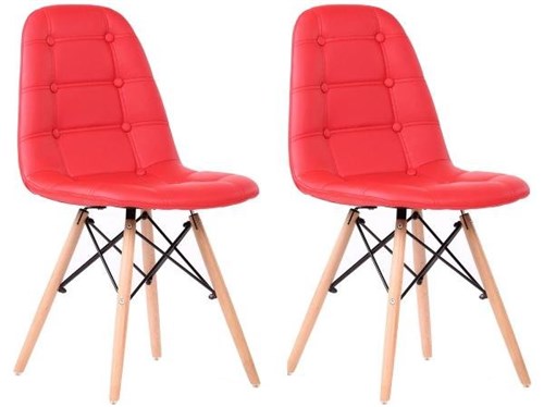 Tudo sobre 'Cadeira Decorativa 2 Peças - Inovakasa Eames Botone'
