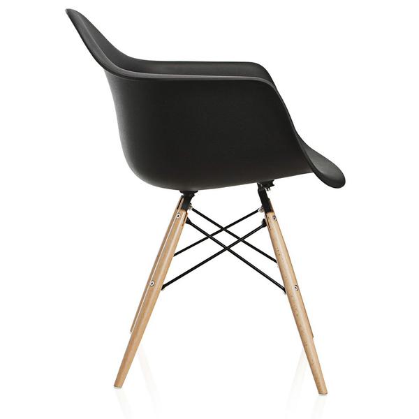 Cadeira Design Charles Eames PW082 Preto - Pelegrin