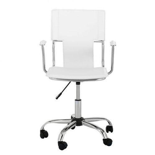 Cadeira Diretor PEL-6011 em Couro PVC Branca - Pelegrin