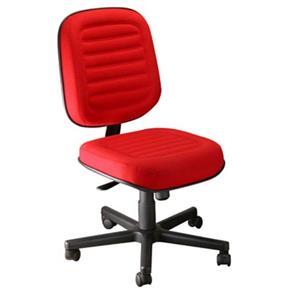 Cadeira Diretor Sem Braços Linha Blenda - Cor - Vermelho