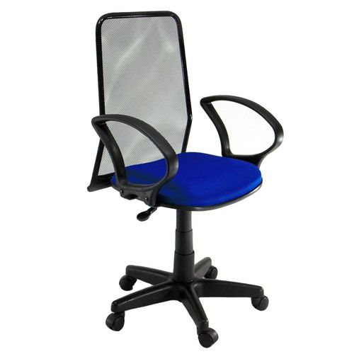 Cadeira Diretor Tela Preta Azul