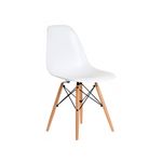 Cadeira DKR Charles Eames Eiffel Wood - Branca - Axxor