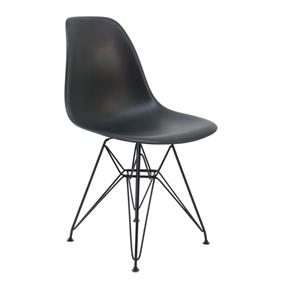 Cadeira Dkr Metal Preto Charles Eames - PRETO