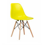 Cadeira DKR Wood Charles Eames Amarela - Byartdesign