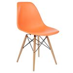 Cadeira Dkr Wood Charles Eames Laranja - Byartdesign