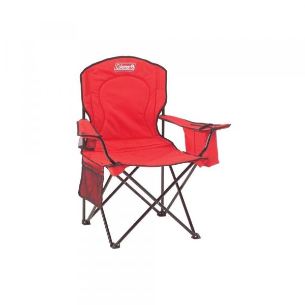 Cadeira Dobrável com Cooler Vermelha - Coleman