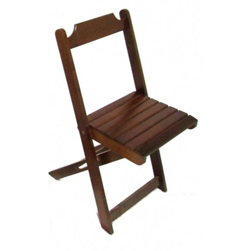 Cadeira Dobrável de Madeira - Suporta Até 120kg - Imbuia