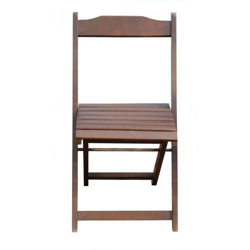 Cadeira Dobrável Madeira Avulsa Imbuia - Btb Móveis