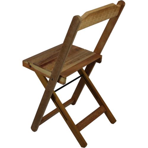 Cadeira Dobrável Madeira Maciça Sem Pintura - My Shop