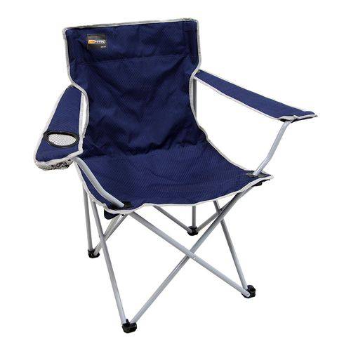 Cadeira Dobrável Nautika Camping Pesca Alvorada + Bolsa Azul
