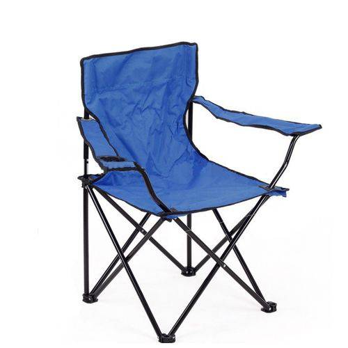 Tudo sobre 'Cadeira Dobravel para Praia Camping com Braço Porta Copo e Bolsa Transporte Azul'