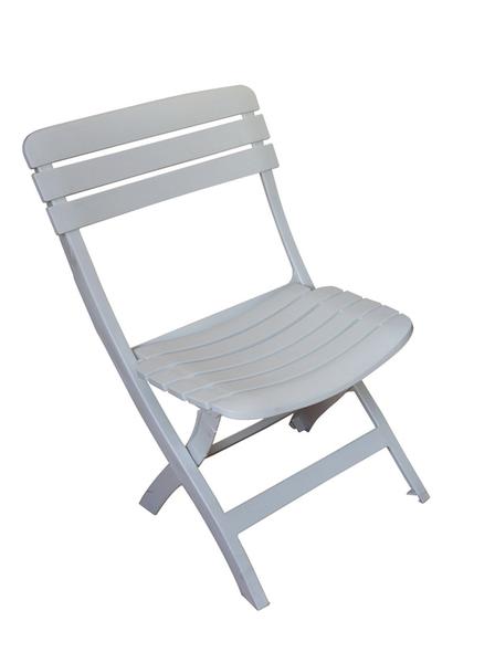 Cadeira Dobrável Plástica Ripada Branca - Antares