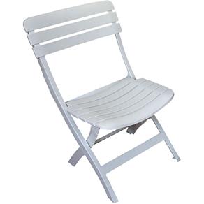 Cadeira Dobrável Ripada Diamantina Antares - Branco