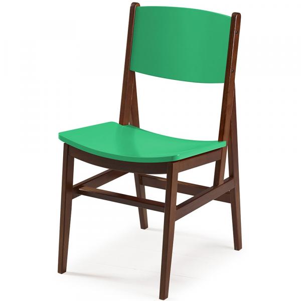 Cadeira Dumon Cacau e Verde Anis - Maxima