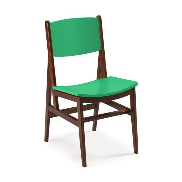 Cadeira Dumon Cacau e Verde Claro - Maxima