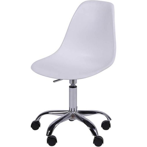 Cadeira Eames Angeles Branca PP com Rodízios OR Design 1102