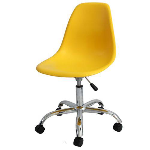 Tamanhos, Medidas e Dimensões do produto Cadeira Eames com Rodizio Polipropileno Amarelo - 19300