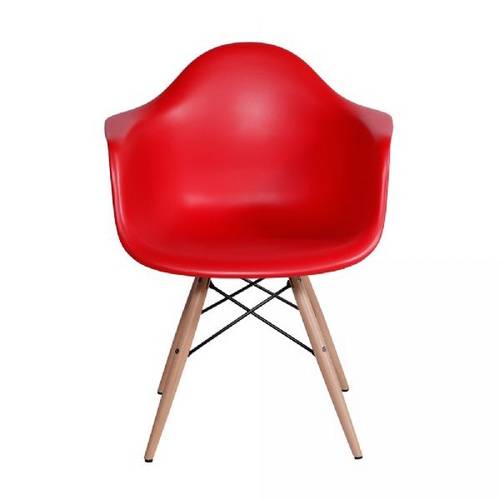 Cadeira Eames Dar com Braço Vermelho Or Design