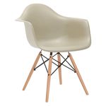 Cadeira Eames DAW - Nude - Madeira Clara