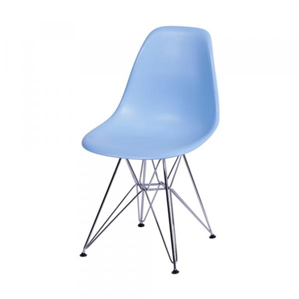 Cadeira Eames DKR Azul com Base em Metal - Or Design
