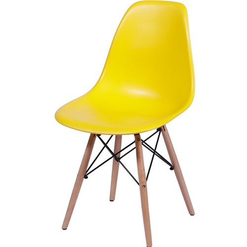 Cadeira Eames Dkr C/ Base de Madeira Or-1102B Or Design - Amarelo