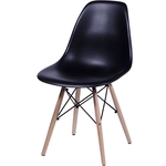 Cadeira Eames DKR C/ Base de Madeira OR-1102B – Or Design - Preto