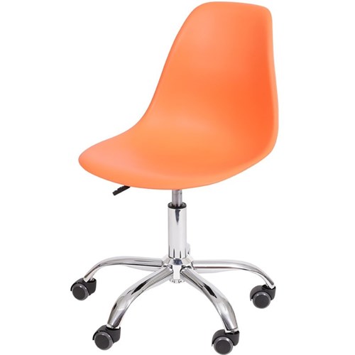 Cadeira Eames Dkr C/ Rodízio Or-1102R Or Design - Laranja