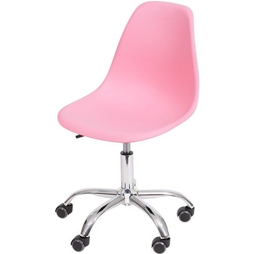 Cadeira Eames Dkr C/ Rodízio Or-1102R Or Design - Rosa
