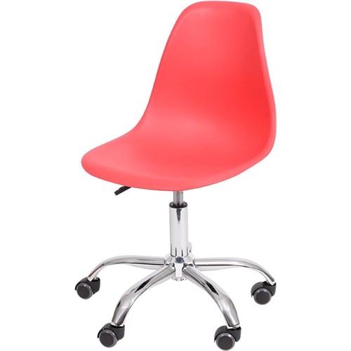 Cadeira Eames Dkr C/ Rodízio Or-1102R Or Design - Vermelho