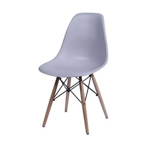Cadeira Eames DKR Cinza com Base em Madeira - Or Design - Lilás