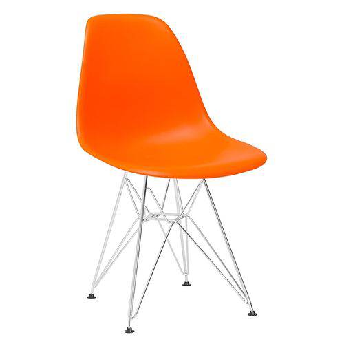 Tamanhos, Medidas e Dimensões do produto Cadeira Eames DKR - Eiffel - Laranja - Base Cromada