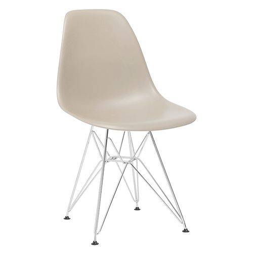 Tamanhos, Medidas e Dimensões do produto Cadeira Eames DKR - Eiffel - Nude - Base Cromada