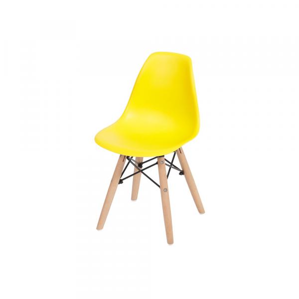 Cadeira Eames Dkr Infantil Base Madeira - Amarela - Or Design