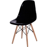 Cadeira Eames DKR OR-1101 C/ Pés de Madeira – Or Design - Preto