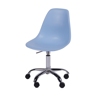 Cadeira Eames DKR Rodízio Azul - Or Design