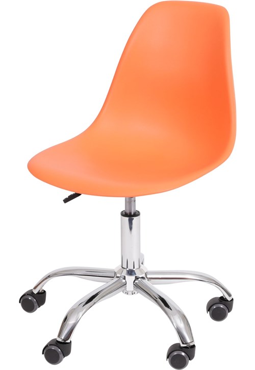 Cadeira Eames DKR Rodízio OR Design Laranja