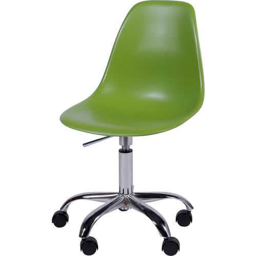 Cadeira Eames DKR Rodízio Ór Design Verde
