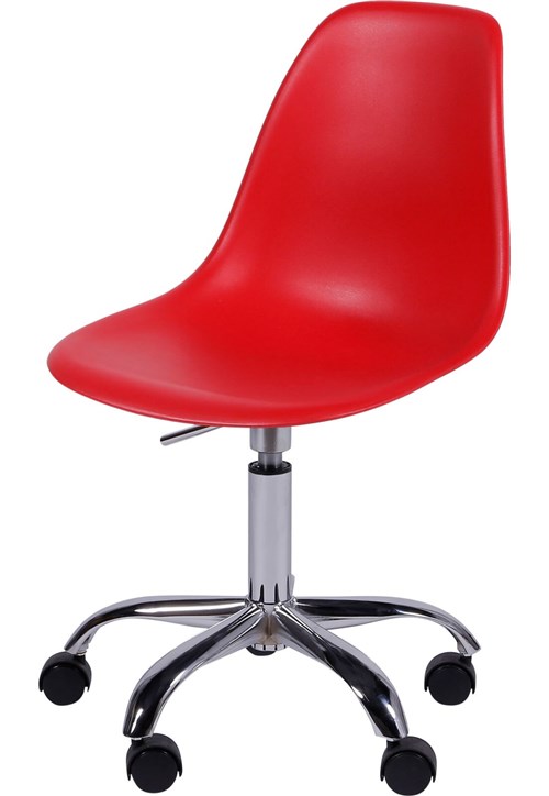 Cadeira Eames DKR Rodízio OR Design Vermelho