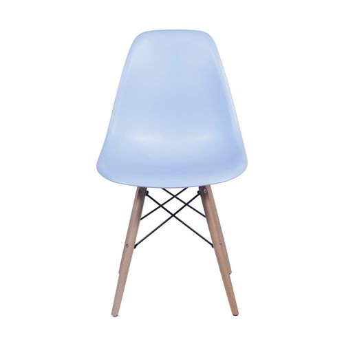 Cadeira Eames Dkr Sala de Jantar 46x80,5x42cm Azul Claro