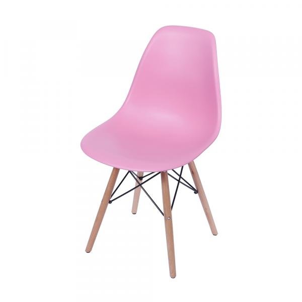 Cadeira Eames DSW Base Madeira Assento Rosa - Or Design