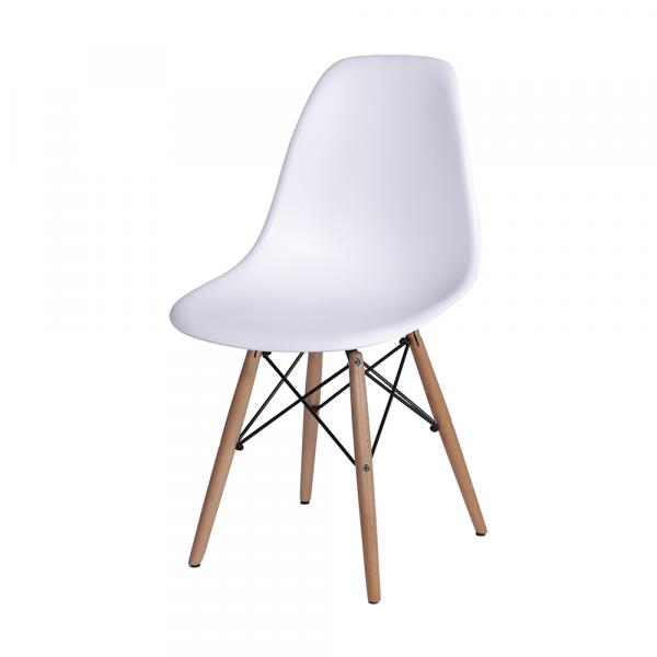 Cadeira Eames DSW Base Madeira Assento Branco - Or Design