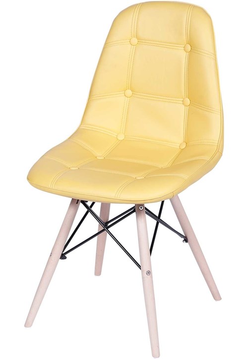 Cadeira Eames Eifeel Botone Amarelo OR Design