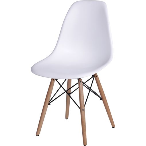 Cadeira Eames Wood Branca PP OR Design 1102B