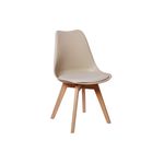 Cadeira Eames Wood Leda Design - Nude