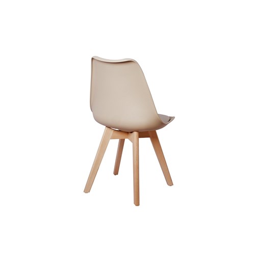 Cadeira Eames Wood Leda Design - Nude