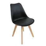 Cadeira Eames Wood Leda Design Preta