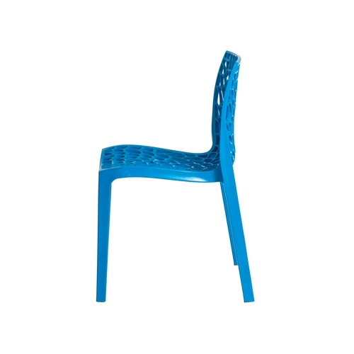 Cadeira Eiffel Eames DSW Base Madeira Azul