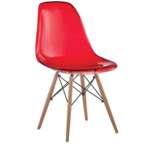 Cadeira Eiffel Fixa Policarbonato Vermelho Rivatti - Vermelho
