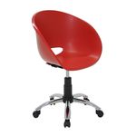 Cadeira Elena com Rodízio Vermelha Tramontina 92071040